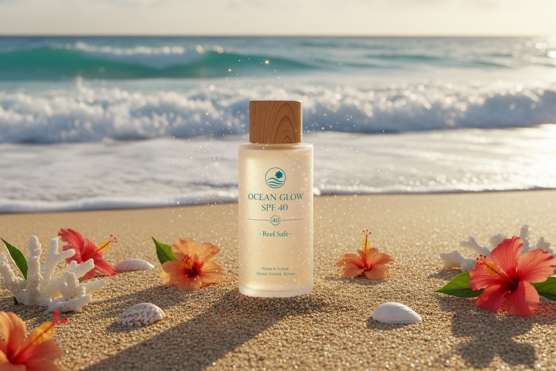 Reef-Safe & Radiant: La Glow's Goddess Glow Shimmer Suntan Lotion SPF 40 for Summer Skin