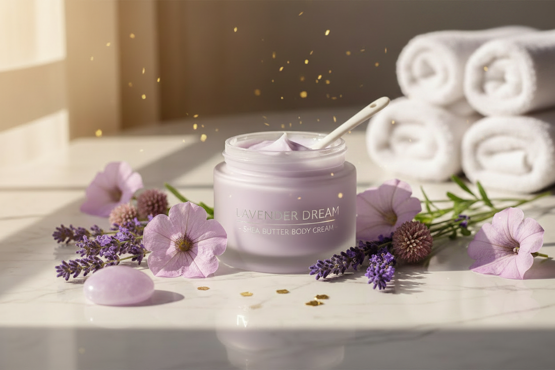 Lavender Dreams: La Glow's Lavender Shea Butter Body Cream for Deep Nourishment