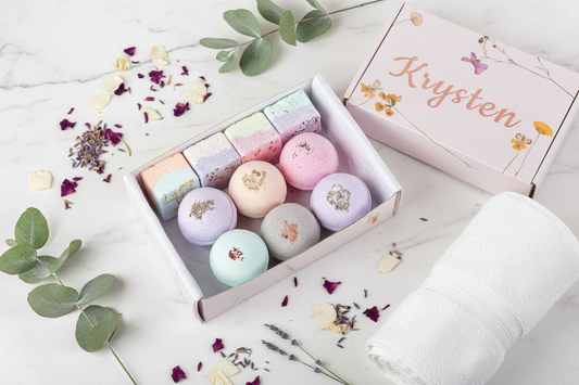 Natural Bath Bombs + Shower Steamers: La Glow's Gift Set for the Ultimate Bathing Experience
