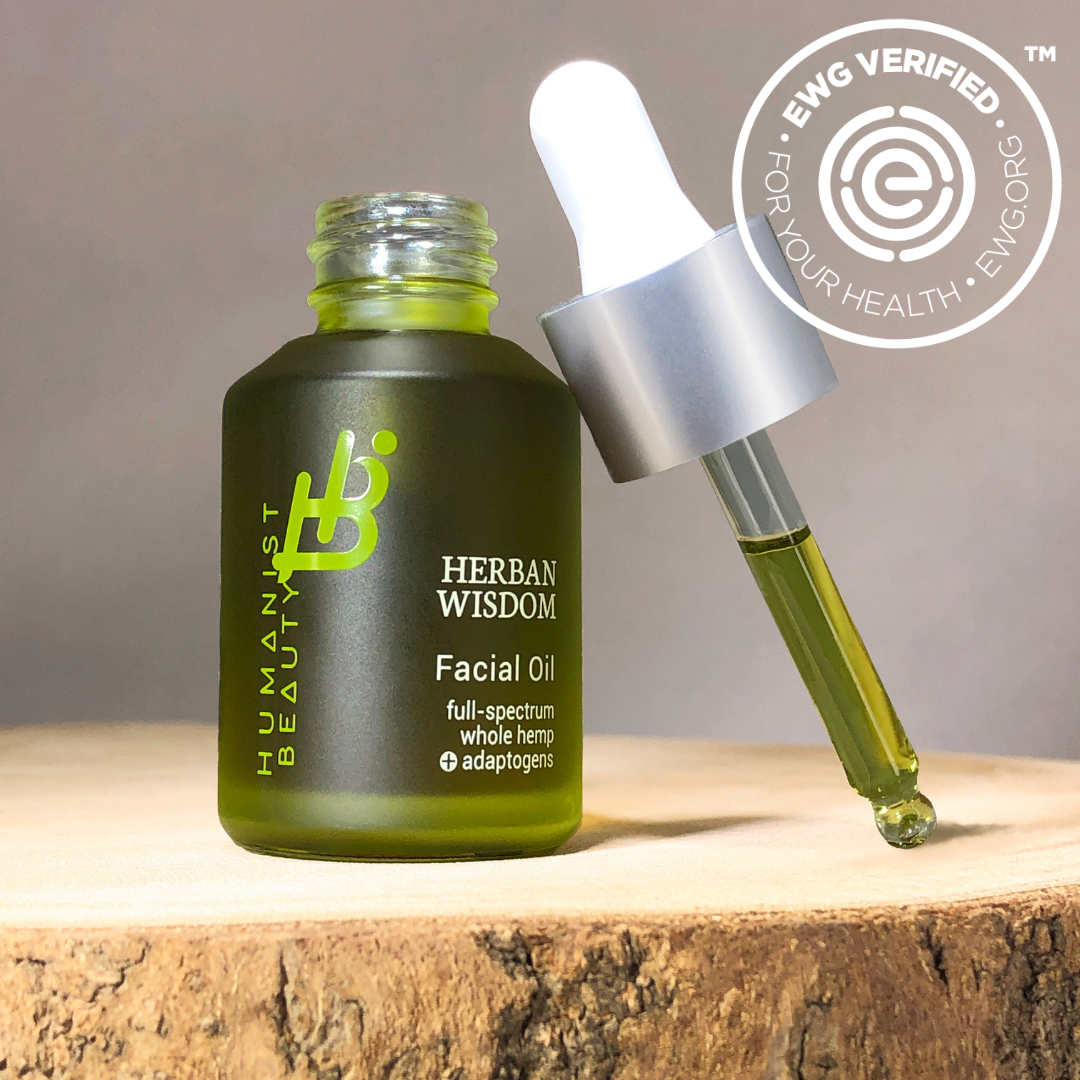 La Glow Herban Wisdom Facial Oil full size bottle for radiant glowing skin