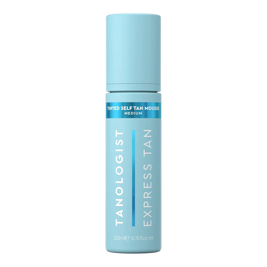 Tanologist Medium Self Tan Mousse, Tinted Self-Tanning Mousse, Streak-Free, Natural Glow, No Fake Tan Smell Or Orange Tone, Long Lasting, Clean Ingredients, Vegan, 6.76 fl. oz/200 ml Bottle