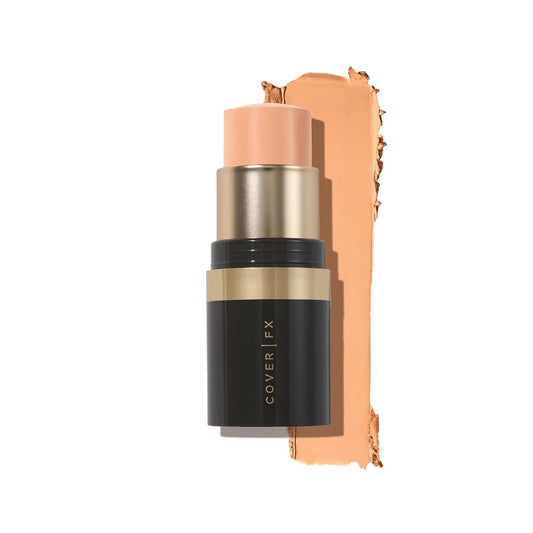 Cover FX Correct Stick Peach Color Corrector Concealer - Shell: Neutralize Darkness & Discoloration (Fair to Light Skin Tones) - Creamy Lightweight Full Coverage