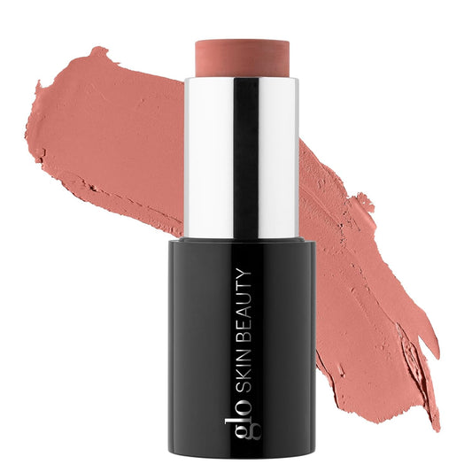 Glo Skin Beauty Cream Blush Stick (Fling) | 3-in-1 Multitasking Long-Wear Cheek, Lips + Lids Stick | Packed with Skincare Benefits
