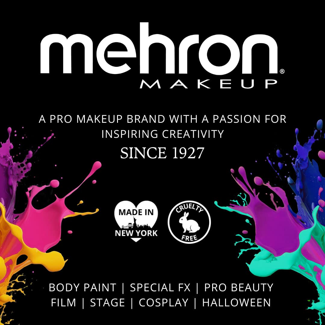 Mehron Makeup Color Cups | Stage, Foundation, Face Paint, Body Paint, Halloween | Face Paint Makeup | Greasepaint .5 oz (14 g) Purple