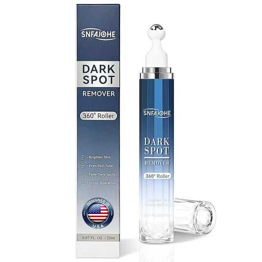 Dark Spot Remover for Face and Body - Dark Spot Advanced Corrector Serum for Melasma, Age Spots, Freckles & Sun Spots, with 360° Roller for All Skin Types