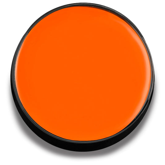 Mehron Makeup Color Cups | Stage, Foundation, Face Paint, Body Paint, Halloween | Face Paint Makeup | Greasepaint .5 oz (14 g) (Orange)