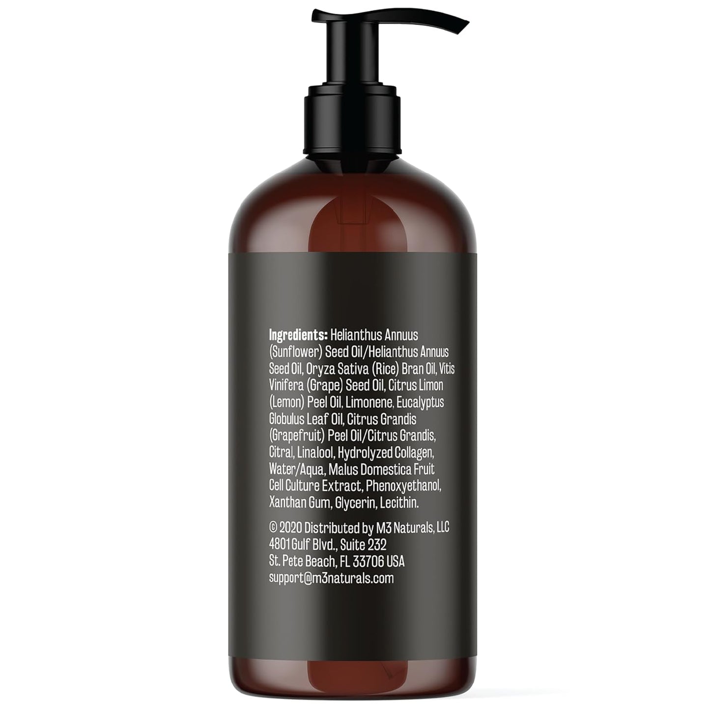 Firming Body Massage Oil with Collagen & Stem Cell – Helps Smooth The Appearance of Cellulite & Improve Skin Texture – Refreshing Aromatherapy Body Oil for Legs & Full Body – 8 Fl Oz by M3 Naturals