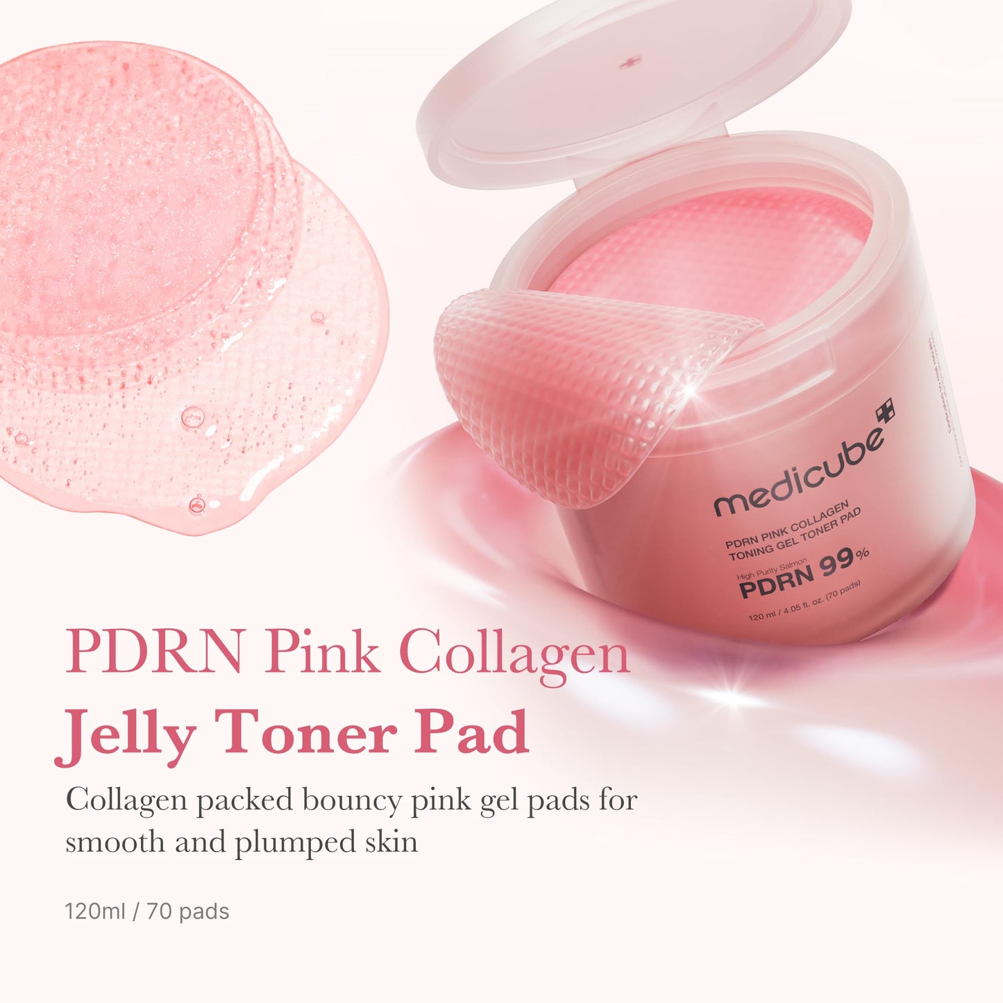 medicube Toner Pads Zero Pore Pad 2.0 | Dual-Textured Facial Pad for Exfoliation and Pore Care with 4.5% AHA Lactic Acid, 0.45% BHA Salicylic Acid | Ideal for All, Korean Skin Care, 70 Pads (1 Pack)