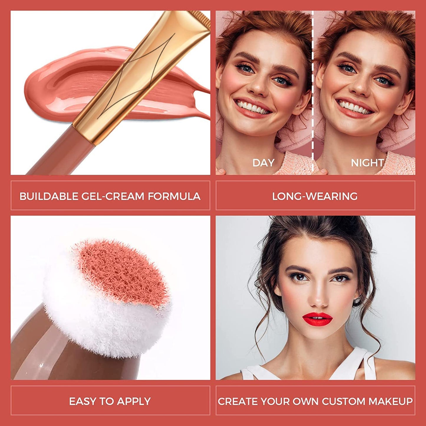 Highlighter Beauty Wand, Face Concealer Contouring With Halo Glow Liquid Filter Long Lasting & Smooth Matte Finish Liquid Illuminator Makeup Stick (05 Bronze Gold)