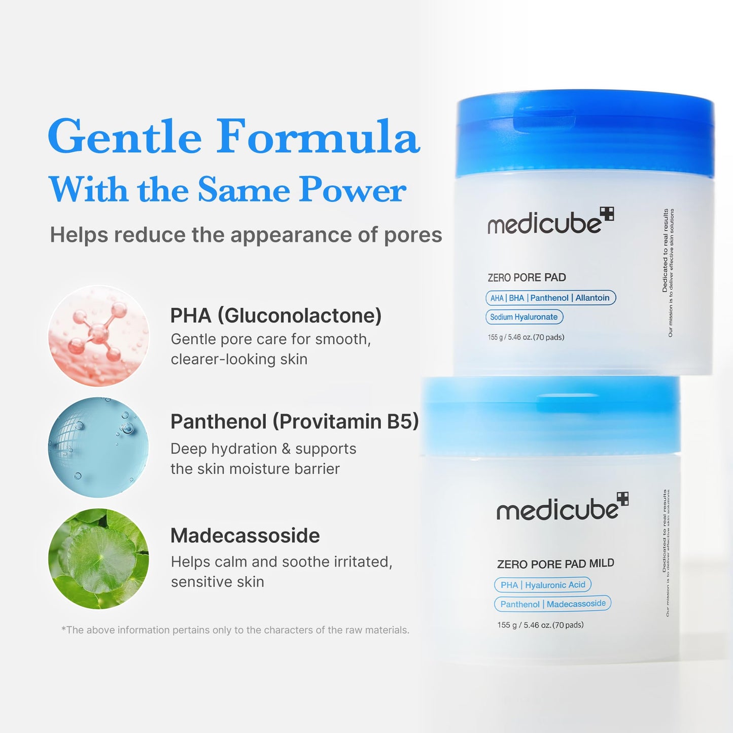 medicube Toner Pads Zero Pore Pad 2.0 | Dual-Textured Facial Pad for Exfoliation and Pore Care with 4.5% AHA Lactic Acid, 0.45% BHA Salicylic Acid | Ideal for All, Korean Skin Care, 70 Pads (1 Pack)