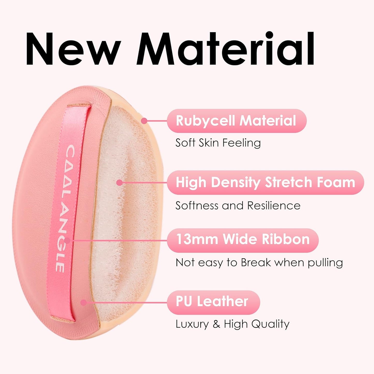 4Pack Pink Makeup Sponge For Foundation Concealer And Powder, Latex Free Blender Sponge For Natural And Easy Makeup Soft Long-lasting, Pack for 2X-Large and 2 Medium