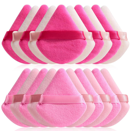 BS-MALL Makeup Sponge Set, Triangle Beauty Blender Puffs, 20 Pieces, Cosmetic Applicators (Pink)