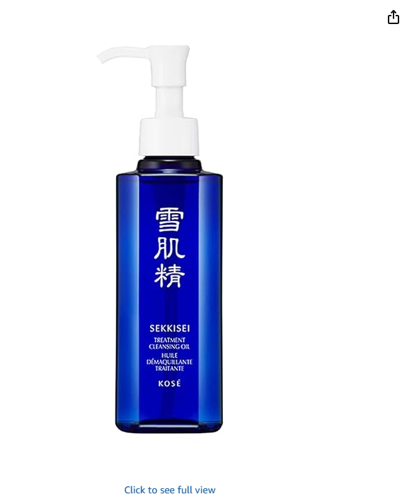 SEKKISEI Treatment Cleansing Oil by KOSÉ - Blue pump bottle