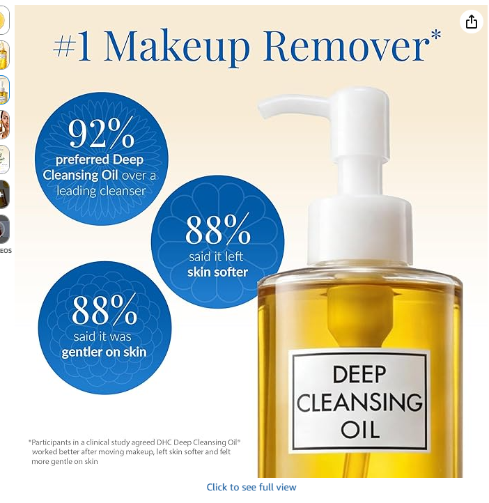 DHC Deep Cleansing Oil - #1 Makeup Remover, 92% preferred