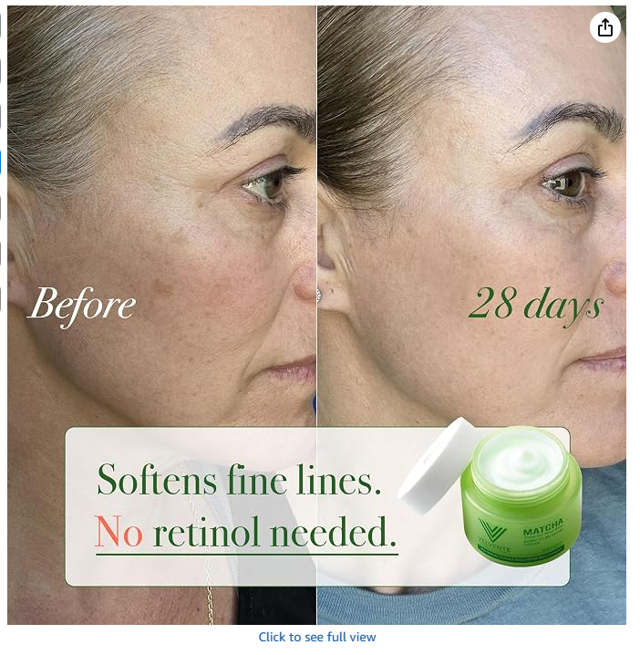 VELVENTE Matcha Cream - Softens fine lines in 28 days, no retinol