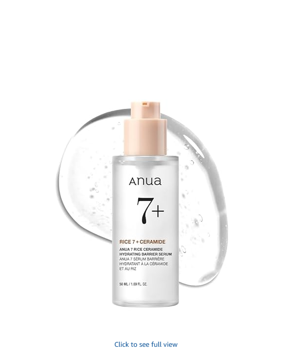 ANUA Rice Ceramide 7 Hydrating Barrier Serum 50ml bottle